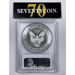 2013 W Pcgs Ms70 État De La Monnaie Amélioré American Silver Eagle 8789