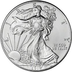2014 American Eagle Argent (1 Oz) 1 $ 1 Rouleau Twenty 20 Bu Pièces De Monnaie Mint Tube