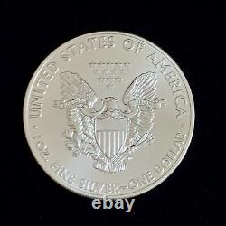 2014 Mint Roll Of 20 Coins 1 Troy Oz. 999 Argent Fin Aigle Américain $1 Bu