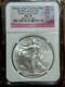 2014 (s) Aigle D'argent ? Ngc Frapp&eacute; &agrave; San Francisco, Rare &eacute;tiquette Bridge, Er Ms70