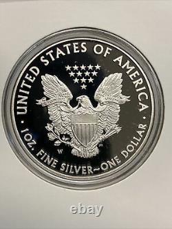 2014-w Félicitations Ensemble Us Mint American Silver Eagle 1 Oz Proof Low Mintage