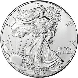 2015 American Eagle Argent (1 Oz) 1 $ 1 Rouleau Twenty 20 Bu Pièces De Monnaie Mint Tube
