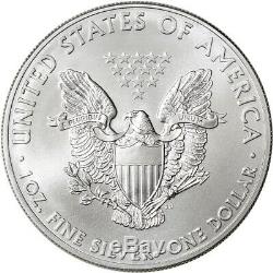 2015 American Eagle Argent (1 Oz) 1 $ 5 Coins Rolls 100 Bu À 5 Mint Tubes