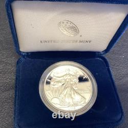 2015 W Aigle d’argent américain Proof Dollar pièce de la Monnaie des États-Unis ASE avec boîte et certificat d’authenticité