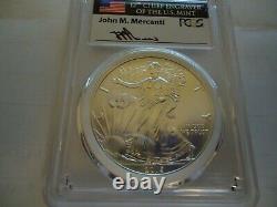 2015(p) American Eagle Silver 1 $, Ms 69 Mercanti Mintgraver Series Pcgs
