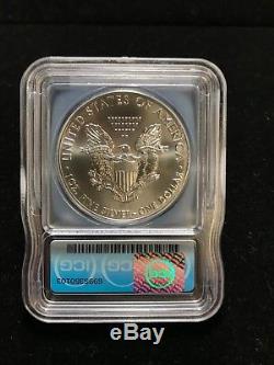 2015 (p) Silver Eagle Icg Ms70 S $ 1 Frappé À La Monnaie De Philadelphie 1 Sur Seulement 79 640