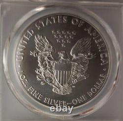 2015 (p) Silver Eagle Pcgs Ms70 Très Rare Seulement 79,640. Grosse Erreur À Wp Mint
