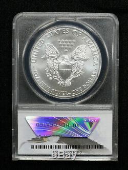 2015- (p) Us Silver Eagle 1 $ Anacs Ms70 1 De 79640 Struck À Philadelphie Mint