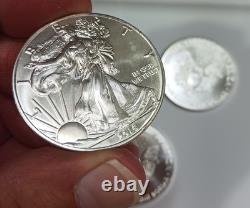 2016 1 oz pièce d'argent American Eagle/Liberty 1 $ US Mint x 3 (3 pièces dans le lot)