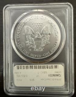 2016 AIGLE D’ARGENT W PCGS SP70 BRUNI BORD LETTRÉ 30e ANNIVERSAIRE DRAPEAU AMÉRICAIN