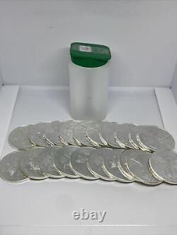 2016 American Silver Eagle 1 Oz. 999 Silver 1 Rouleau De 20 Pièces Bu Dans Mint Tube