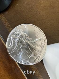 2016 American Silver Eagle 1 Oz. 999 Silver 1 Rouleau De 20 Pièces Bu Dans Mint Tube