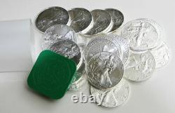 2016 American Silver Eagles Rouleau De 20 1 Oz $ 1 Dollar En Mint Tuyaux