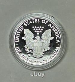 2016 ÉPREUVE American Silver Eagle-$1- Boîte et COA Monnaie US Bullion-En Excellent État