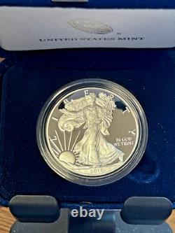 2016 ÉPREUVE American Silver Eagle-$1- Boîte et COA Monnaie US Bullion-En Excellent État