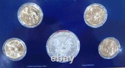 2016 États-unis Mint Annual Uncircular Dollar Coin Set 99% Silver Eagle