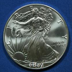 2016 Silver Eagle 1 Oz 20 Rouleau 1 $ Bu Lot De Bullion Coins U. S. Tube En Bon État