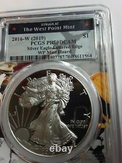 2016 W Silver Eagle (2019 West Point Mint Hoard) Lettered Edge Pcgs Pr70dcam