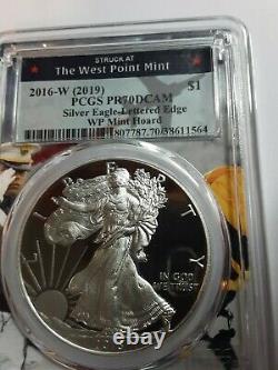 2016 W Silver Eagle (2019 West Point Mint Hoard) Lettered Edge Pcgs Pr70dcam