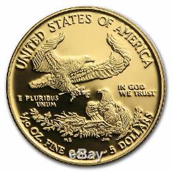 2016w 5,00 $ Preuve D'or American Eagle Mint Emballage D'origine 224,88 $
