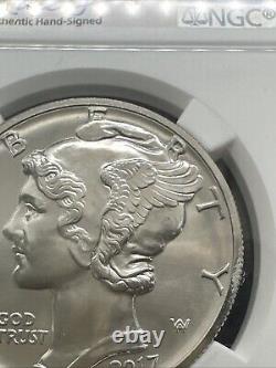 2017 Aigle Américain en Palladium Haute Relief NGC MS 69 RARE ERREUR DE MINT ÉTIQUETTE JEPSON