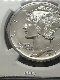 2017 Aigle Américain en Palladium Haute Relief NGC MS 69 RARE ERREUR DE MINT ÉTIQUETTE JEPSON