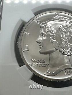 2017 Aigle Américain en Palladium Haute Relief NGC MS 69 RARE ERREUR DE MINT ÉTIQUETTE JEPSON