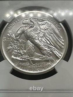 2017 Aigle Américain en Palladium Haute Relief NGC MS 69 RARE ERREUR DE MINT ÉTIQUETTE JEPSON
