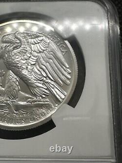 2017 Aigle Américain en Palladium Haute Relief NGC MS 69 RARE ERREUR DE MINT ÉTIQUETTE JEPSON