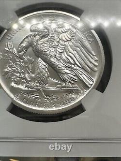 2017 Aigle Américain en Palladium Haute Relief NGC MS 69 RARE ERREUR DE MINT ÉTIQUETTE JEPSON