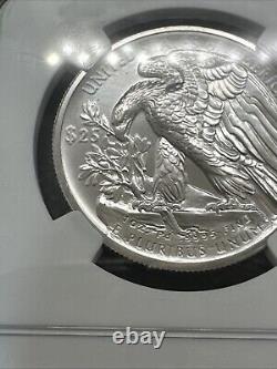 2017 Aigle Américain en Palladium Haute Relief NGC MS 69 RARE ERREUR DE MINT ÉTIQUETTE JEPSON