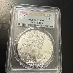 2017 PCGS MS70 American Silver Eagle First Strike classé et expédition rapide