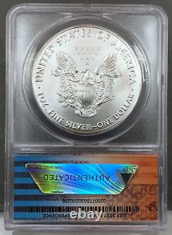 2017 P S W American Silver Eagle ANACS MS69 Ensemble de 3 Pièces en État de Frappe Étiquettes de Juillet