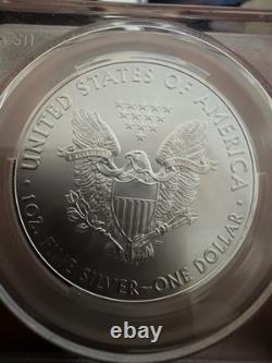 2017 S$1 CACG MS70 Aigle d’argent CAC Signature du président Drzewucki GEM parfait