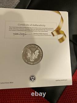 2017-s Us Mint Félicitations One Oz. Amèriccn Eagle Proof Coin Livraison Gratuite