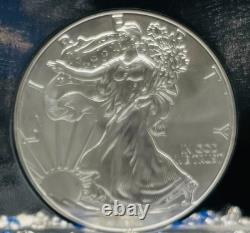 2018 $1 Aigle d’argent Premier jour d’émission NGC MS70 Rare Chrome Foil Core sans tache