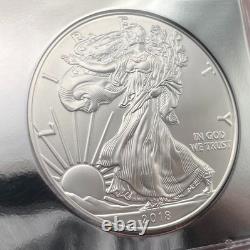 2018 $1 Aigle d’argent Premier jour d’émission NGC MS70 Rare Chrome Foil Core sans tache