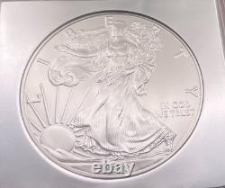 2018 $1 Aigle d’argent Premier jour d’émission NGC MS70 Rare Chrome Foil Core sans tache