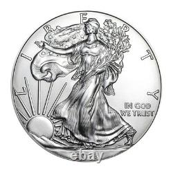 2018 1 $ American Silver Eagle avec support AirTite, brillant, non circulé