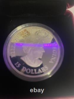 2018 pièce en argent fin de 15 $ - Énormes aigles chauves 166955