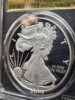 2019 Aigle d’argent W PPCGS-PR70 DCAM Série de félicitations Premier jour