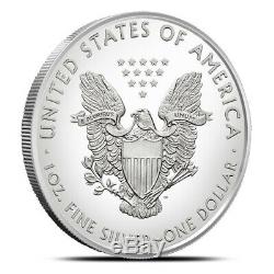 2019 American Eagle De 1 Oz D'argent, Lot De 20 Pièces De Monnaie En Tube Us / Rouleau