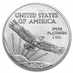 2019 Platinum 100 $ American Eagle Pièce De 1 Once Monnaie Américaine Platinum Eagle Américain
