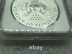 2019 S Reverse Proof Silver Eagle Ngc Graded Pf 69 With Coa & Mint Box