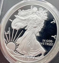 2019 W 1 $ Eagle d’argent FDOI Denver PCGS PR70DCAM Cleveland signé rare 1 sur 213
