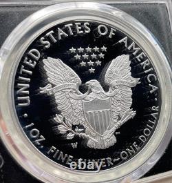 2019 W 1 $ Eagle d’argent FDOI Denver PCGS PR70DCAM Cleveland signé rare 1 sur 213