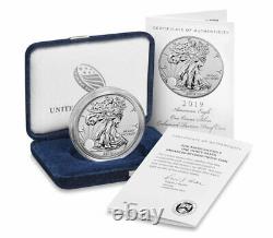 2019-s American Silver Eagle Enhanced Inverse Proof Seled Box De La Monnaie