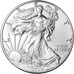 2020 American Silver Eagle 1 Oz 1 1 $ Pièces Rouleau Twenty 20 Bu Mint Tube