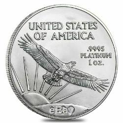 2020 Platinum $ 100 American Eagle 1 Oz Us Mint Américaine Platinum Aigle Coin