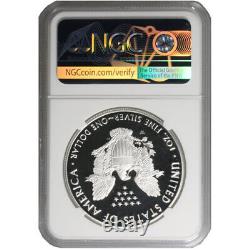 2020-W 1 oz V75 Privy Proof American Silver Eagle Coin NGC PF70 (Étiquette variée)